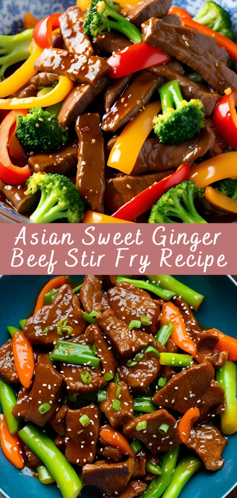 Asian Sweet Ginger Beef Stir Fry Recipe