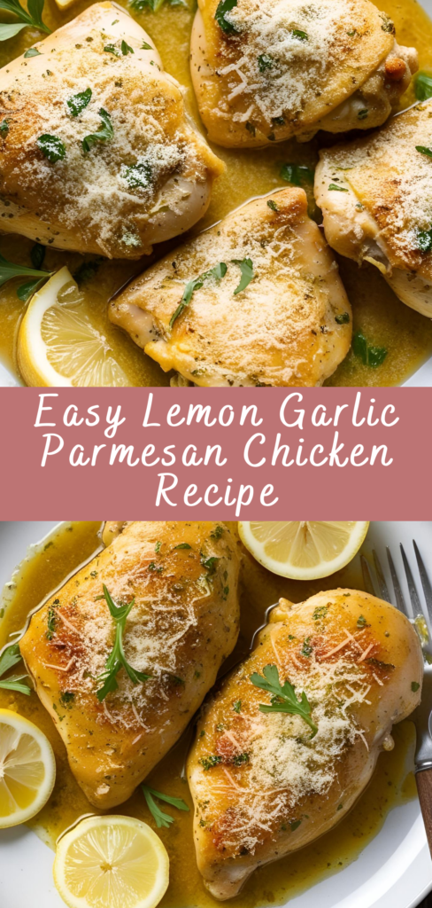 Easy Lemon Garlic Parmesan Chicken Recipe