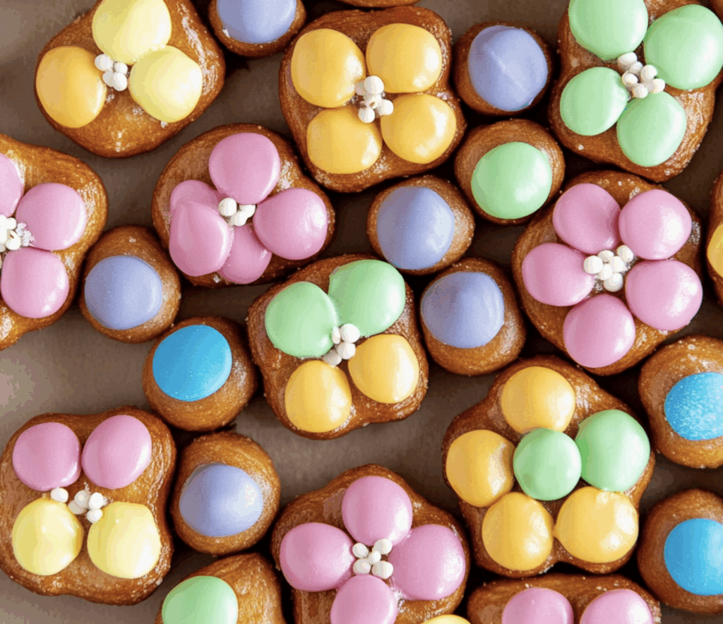 Flower Pretzel Bites - Clara quick dinners