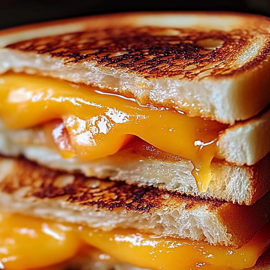 Honey Peach White Cheddar Grilled Cheese