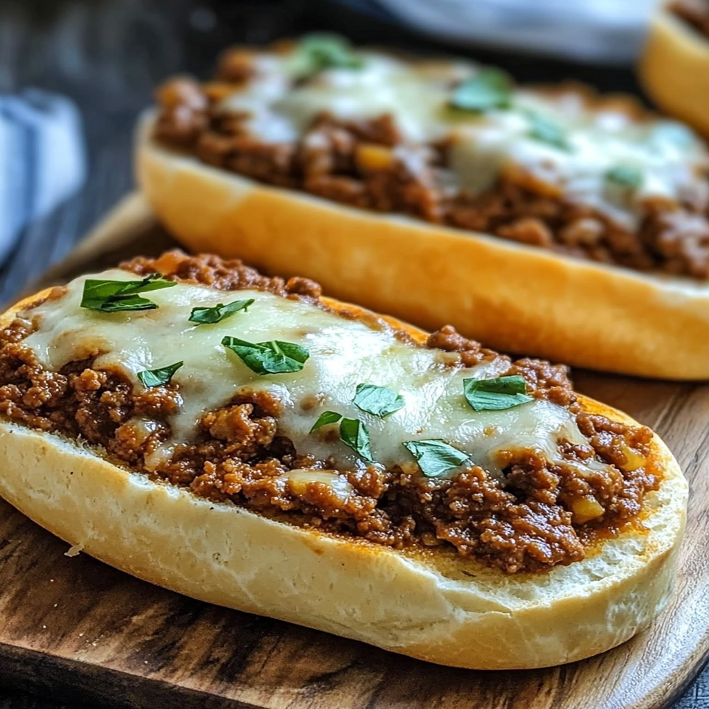 Italian Garlic Bread Sloppy Joes