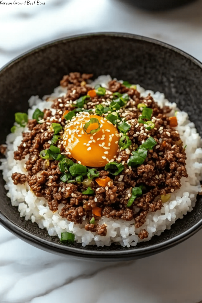 Korean Ground Beef Bowl | JustWorthi