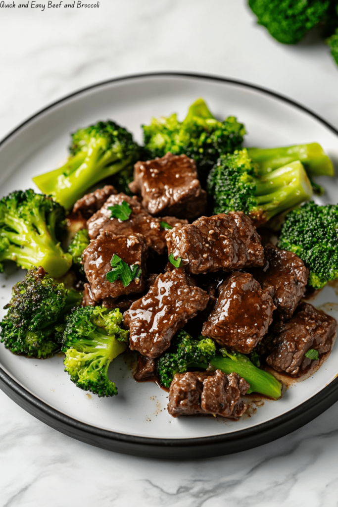 Quick and Easy Beef and Broccoli