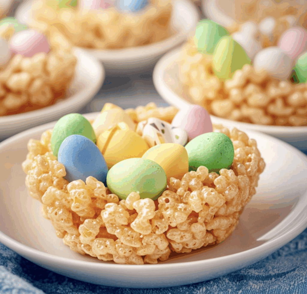 Rice Krispie Easter Nests - Clara quick dinners
